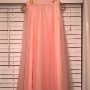 Pink tulle skirt